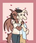  &lt;3 anthro black_hair brown_hair caprine dragon duo fur goat goatboyalex grand_theft_auto grand_theft_auto_v hair kissing male male/male mammal michael_de_santa red_skin rockstar_games scalie tan_fur tattoo trevor_philips video_games wings 