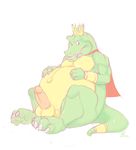  anthro balls chubby crocodile crown donkey_kong donkey_kong_(series) donkey_kong_country erection king king_k._rool king_k_rool kremling looking_at_viewer male navel nintendo nude open_mouth overweight penis plain_background pose reptile royalty scalie solo unknown_artist video_games white_background 