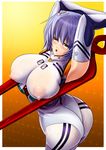  :d arched_back areolae armpits arms_behind_head arms_up ass ayanami_rei bangs blue_hair blush bodysuit breast_press breasts covered_nipples curvy elbow_gloves gem gloves gradient hair_ornament huge_ass huge_breasts kawaraya_a-ta lance_of_longinus looking_away naughty_face neon_genesis_evangelion open_mouth plugsuit puffy_nipples red_eyes see-through short_hair skin_tight smile solo wet wet_clothes white_bodysuit 