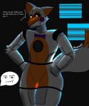 animatronic anthro femboy five_nights_at_freddy&#039;s five_nights_at_freddy&#039;s_world hi_res humanoid lolbit_(fnaf) machine male noxsurt rear_view roblox_man_face robot scottgames sister_location solo talking_to_viewer white_body