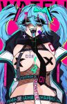  ! 1girl :d ace_glitch ambiguous_green_liquid areola_slip bandaid bdsm black_hoodie blue_eyes blue_hair bondage_outfit bound bow bowtie breastless_leotard breasts covered_nipples cross cross_earrings double-parted_bangs drooling earrings hair_bow hair_ornament hair_tie hatsune_miku heart heart_in_eye highres hood hoodie jewelry large_breasts leotard long_hair looking_at_viewer necktie open_mouth pink_background seductive_smile see-through see-through_leotard sharp_teeth shoulder_tattoo simple_background smile solo symbol_in_eye tattoo teeth thick_eyelashes twintails very_long_hair vocaloid 
