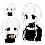  angry dress enki_(fear_&amp;_hunger) fear_&amp;_hunger genderswap human_experiment_(wwinterdotcom) long_hair ornament pinecone sketch sweater tsundere turtleneck turtleneck_sweater 