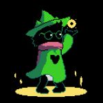  animated blush caprine casting deltarune diaper digital_media_(artwork) eyewear glasses goat hat magic male mammal pixel_(artwork) ralsei spookydragon standing 