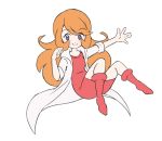  animated blue_eyes coat dress floating mona_(warioware) orange_hair tagme 