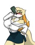  animal_crossing anthro big_breasts breasts female isabelle_(animal_crossing) nintendo pace-maker small_waist solo wide_hips 