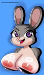  disney female hi_res judy_hopps lagomorph leporid mammal nonoyoraoragon rabbit solo zootopia 