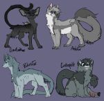  2024 ambiguous_feral ambiguous_gender ashfur_(warriors) black_body black_fur blue_eyes bluestar_(warriors) character_name cinderpelt_(warriors) claws countershade_fur countershading crowfeather_(warriors) dated digital_drawing_(artwork) digital_media_(artwork) dipstick_tail disability domestic_cat eye_bags eye_through_hair eyebrows eyelashes fangs feet felid feline felis female female_(lore) female_feral feral feral_with_hair flat_colors fluffy fluffy_tail frown fur grey_blue-eyed_warrior_cats_challenge grey_body grey_fur grey_hair grey_tail_tip grey_theme group hair hair_over_eye hi_res leaf leaf_in_fur long_tail loose_feather male_(lore) mammal markings meep_(artist) meme one_eye_obstructed paws pink_inner_ear purple_background quadruped scar signature simple_background speckled_body standing star_(marking) tail tail_markings teeth translucent translucent_hair warriors_(book_series) white_body white_countershading white_fur 