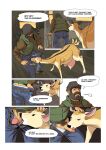  aoino_broome beard bestiality bodily_fluids brown_hair cervine clothing cloven_hooves comic conditional_dnp deer detailed_background dialogue duo english_text facial_hair female female_on_human feral genitals hair headpat heart_symbol hi_res hooves human human_on_feral humanoid_genitalia humanoid_penis inside interspecies licking male male/female male_on_feral mammal markings oral penile penis penis_lick pubes sex sideways_oral sniffing_crotch spots spotted_body sweat tail tail_motion tailwag tan_body teats text tongue tongue_out udders underwear vein veiny_penis 