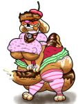  absurd_res anthro balls bell bell_collar big_balls big_breasts big_butt big_penis blush bodily_fluids bonbon_(dominogooper) bottomwear bottomwear_pull breasts butt candy canid canine canis cherry chocolate clothing clothing_pull collar crop_top cum dessert domestic_dog dominogooper eclair ejaculation erection erection_under_skirt eyes_closed femboy food food_creature frilly frilly_clothing frosting fruit genital_fluids genitals hat headgear headwear hi_res huge_balls huge_breasts huge_penis hyper hyper_balls hyper_breasts hyper_genitalia hyper_penis legwear male mammal pastry penis plant puffy_sleeves shirt skirt skirt_pull smile solo solo_focus sprinkles thigh_highs topwear 