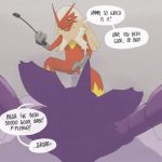 2018 argon_vile bdsm blaziken dialogue digital_media_(artwork) domination duo english_text female female_domination humanoid_penis inside male male/female nidoking nintendo partially_retracted_foreskin penetration penis pok&eacute;mon pok&eacute;mon_(species) pussy riding_crop shallow_penetration submissive_male teasing text uncut vaginal vaginal_penetration video_games whip 