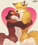  absurd_res andromorph andromorph_(lore) anthro arctic_fox arm_tuft back_tuft brown_body brown_fur canid canine cross_fox cuddling dipstick_ears dipstick_tail duo ear_markings ear_twitch fluffy fluffy_tail fox fur head_lick hi_res holding_back holding_head hug intersex intersex/male jakkals_van_der_bergh_(doppelfoxx) lazyprocess male mammal markings multicolored_ears nonbinary_(lore) nude orange_body orange_eyes orange_fur red_fox romantic romantic_couple smile tail tail_markings tail_tuft tasteful_nudity tongue tongue_out true_fox tuft yaxley_warrick_(doppelfoxx) 