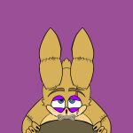  anthro blue_eyes bodily_fluids bunny_costume clothing costume cum cum_in_mouth cum_inside duo fellatio genital_fluids glitchtrap hi_res human humanoid lagomorph leporid looking_pleasured male male/male mammal noah45af oral oral_penetration penetration penile purple_background rabbit scar sex simple_background yellow_body 