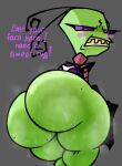  alien alien_humanoid anal_request big_butt blush bodily_fluids butt dialogue english_text excessive_sweat female humanoid invader_zim looking_at_viewer looking_back looking_back_at_viewer musk musk_clouds nanodude78 nickelodeon oral_request rimming_request solo sweat sweaty_butt sweaty_legs sweaty_thighs tak_(invader_zim) talking_to_viewer text thick_thighs wide_hips 