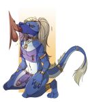  accessory anthro asian_mythology balls blue_body bottomwear bracelet clothed clothing digital_media_(artwork) dragon east_asian_mythology eastern_dragon erection fellatio genitals gold_(metal) gold_jewelry hair harem harem_boy harem_clothing harem_jewelry harem_outfit harem_veil hi_res humanoid_genitalia humanoid_penis ineffective_clothing jewelry kneeling lizard_tail loincloth male male/male male_penetrating multicolored_body mythological_creature mythological_scalie mythology navel necklace nipple_piercing nipples offscreen_character oral oral_penetration penetration penile penis penis_in_mouth piercing reptile scalie sek-raktaa sex silk simple_background solo_focus tail thatmuttmarie translucent translucent_clothing two_tone_body veil white_body white_hair yellow_sclera 
