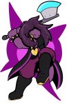  &lt;3 alpha_channel ambiguous_gender anthro axe black_jacket boots bracelet clothing deltarune footwear hair hair_over_eyes jewelry melee_weapon pants purple_hair purple_skin reptile scalie simple_background smile spikes susie_(deltarune) teeth transparent_background trout_(artist) weapon 