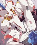  breasts breasts_apart censored darling_in_the_franxx horn kni-droid looking_at_viewer mecha medium_breasts mosaic_censoring open_mouth sex solo_focus spread_legs strelizia yellow_eyes 