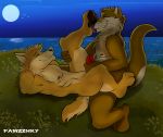  beach canine dingo male male/male mammal mustelid night otter paws pawzzhky rubbing seaside smell 