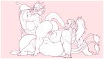  anthro balls big_balls big_breasts big_butt breasts butt cum cum_drip cumshot demon dickgirl dickgirl/female dripping duo ejaculation erection feline female holding_penis huge_balls huge_breasts humanoid humanoid_on_anthro humanoid_penis hybrid hyper hyper_balls hyper_breasts hyper_penis intersex intersex/female lion looking_at_viewer mammal monochrome mr.pink muscular muscular_dickgirl muscular_female muscular_intersex nipples nude open_mouth orgasm penis retracted_foreskin smile thick_thighs uncut vein 