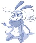  antennae anthro arthropod clothed clothing danger_moth danger_mouse_(series) digital_media_(artwork) english_text female insect lonbluewolf moth nightgown open_mouth simple_background solo speech_bubble text white_background wings 