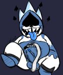  &spades; 2018 aliasing anal anal_masturbation autorimming balls belly big_belly biped blue_balls blue_body blue_glans blue_penis blue_tongue clothing colored_sketch crown deltarune digital_drawing_(artwork) digital_media_(artwork) dr-sawboners drooling erection eyeless footwear front_view frown glans grey_background hand_on_leg humanoid humanoid_penis king king_spade long_tongue looking_pleasured male masturbation moobs mostly_nude not_furry open_frown open_mouth open_smile oral overweight overweight_male penis plantigrade precum raised_leg reclining royalty saliva sharp_teeth shoes signature simple_background sitting smile solo spade stomach_mouth suit_symbol sweat teeth tongue tongue_out two_tone_body vein veiny_penis video_games white_body white_tongue 