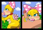  duo fellatio female female_focus koopaling male male/female mario mario_bros nintendo oral sex slushiepuff solo_focus super video_games wendy_o_koopa 