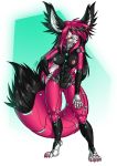  abs anthro breasts canine cybernetics cyborg female fennec fox looking_at_viewer machine mammal nipples nude pussy rhinoking solo thick_thighs wide_hips 