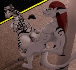  2018 anthro anthro_claw anthro_on_anthro breasts equine female fish hair male mammal marine nipples penis public pussy red_hair sex shark vaginal zebra 