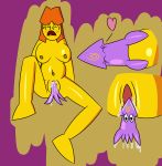  anthro birth breastfeeding breasts cephalopod female freckles humanoid little_miss_daredevil marine mr_men_and_little_misses normaldrawings nude pregnant pussy sanrio screaming squid tentacles 