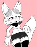  &lt;3 2018 anthro archie_comics blush breasts camel_toe canine clothed clothing digital_media_(artwork) eyelashes eyewear female fennec fingering fox fur gloves hair hearlesssoul hi_res legwear looking_at_viewer mammal masturbation open_mouth pussy_juice shorts simple_background solo sonar_the_fennec sonic_(series) standing stockings sweat vaginal vaginal_fingering 