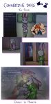  2018 anthro canine clothed clothing comic disney english_text female fox fur green_eyes hi_res judy_hopps lagomorph male mammal nick_wilde peanut.k purple_eyes rabbit simple_background text zootopia 