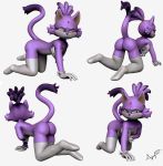  3d_(artwork) anthro blaze_the_cat blush breasts butt cat clothing digital_media_(artwork) feline female fur gloves guayabajava hair legwear mammal purple_fur simple_background solo sonic_(series) stockings video_games white_background 