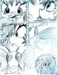  changeling comic conditional_dnp digitaldomain123 earth_pony equine fan_character female feral fluffle_puff friendship_is_magic horse mammal monochrome my_little_pony pony queen_chrysalis_(mlp) traditional_media_(artwork) 
