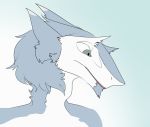  animated anthro blep digital_media_(artwork) fish-ears fur hair sergal simple_background smile solo tongue tongue_out white_fur 