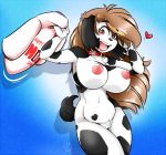  &lt;3 anthro areola big_breasts biped black_ears black_eyebrows black_fur black_spots black_tail blue_background breasts brown_eyes brown_hair canine charlie_(duckdraw) chest_tuft collar crotch_tuft dalmatian dog duckdraw ear_piercing eyebrows eyelashes floppy_ears fur hair hi_res holding_clothing holding_object holidays long_ears long_hair looking_at_viewer mammal mother&#039;s_day multicolored_fur nipples nude open_mouth open_smile piercing pink_areola pink_lips pink_nipples pink_pussy portrait pose pubes pussy shadow short_tail simple_background smile solo spots spotted_fur standing teeth three-quarter_portrait tuft two_tone_fur white_fur 