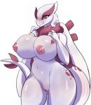 anthro big_breasts blush breasts female hyenahonk legendary_pok&eacute;mon looking_at_viewer lugia nintendo pok&eacute;mon pok&eacute;mon_(species) pok&eacute;morph pussy thick_thighs video_games voluptuous wide_hips 