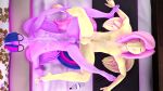 3d_(artwork) absurd_res anal anal_penetration animal_genitalia animal_penis anthro bed blue_eyes blush bodily_fluids bottle container digital_media_(artwork) dildo dildo_in_ass dildo_insertion double_dildo double_dildo_in_ass duo equid equine equine_genitalia equine_penis feet fluttershy_(mlp) friendship_is_magic furniture genital_fluids genitals hair hasbro hi_res horn humanoid_feet lube lube_bottle male male/male mammal medial_ring my_little_pony mythological_creature mythological_equine mythology object_in_ass on_bed pegasus penetration penis pink_hair plantigrade precum purple_body purple_hair sex_toy sex_toy_in_ass sex_toy_insertion twilight_sparkle_(mlp) unie winged_unicorn wings yellow_body