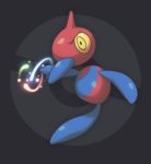  2008 ambiguous_gender angry beak blue_beak blue_body blue_tail dark_background energy feral floating grey_background low_res nintendo pok&eacute;ball pok&eacute;mon pok&eacute;mon_(species) porygon-z red_body simple_background solo video_games yellow_eyes zaikudo 