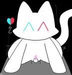 ^_^ absurd_res anal anal_penetration animal_genitalia animal_penis bestiality blush blush_lines cowgirl_position domestic_cat duo eyes_closed felid feline feline_genitalia feline_penis felis feral first_person_view from_front_position fur genitals heart_symbol heterochromia hi_res human human_on_feral humanoid interspecies male male/male mammal motion_lines on_bottom on_top penetration penis plm40 pupils sex simple_background smile symbol-shaped_pupils tiktok tiktok_cat_(feyzart) unusual_pupils white_body white_fur