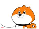  animated anthro big_head canine collar curled_tail dog english_text flipnote_studio fur humor keke leash leash_pull low_res mammal orange_fur refusal shiba_inu text toony white_fur wrinkles 