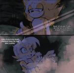 anthro archie_comics avian blue_eyes bodily_fluids clothing crying earth female gloves group hair handwear jacket looking_down looking_up male open_mouth planet romantic romantic_couple sally_acorn sega seo0999 short_hair smile sonic_the_hedgehog sonic_the_hedgehog_(archie) sonic_the_hedgehog_(comics) sonic_the_hedgehog_(series) space super_sonic tears topwear trio white_clothing white_gloves white_handwear