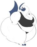  absol alternate big_breasts breasts claws cleavage clothed clothing female fur horn hottieman mature_female nintendo one_eye_closed overweight panties pok&eacute;mon pok&eacute;mon_(species) rakashama red_eyes shirt smile tank_top thick_thighs thong underwear video_games white_fur wide_hips wink 