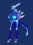  anthro anthrofied big_breasts breasts cocaine-leopard dialga female glowing hand_on_hip legendary_pok&eacute;mon nintendo nude pok&eacute;mon pok&eacute;mon_(species) pussy solo standing video_games 