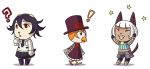  ! ? alternate_species ambiguous_species animal_crossing anthro avian bird cat clothing crossover feline female filia furrification hat inktrashing mammal nadia_fortune nintendo peacock_(skullgirls) school_uniform skullgirls top_hat uniform video_games 