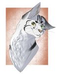  2016 cat dei digital_media_(artwork) feline feral fur heterochromia mammal smile solo teeth whiskers white_fur 