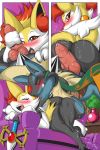  ahegao all_fours animal_genitalia animal_penis blush braixen canine_penis collar doggystyle drooling euyoshi89 fan_character fellatio female first_person_view from_behind_position grinding looking_at_viewer looking_pleasured lucario male male/female masturbation melee_weapon nintendo one_eye_closed oral penis pok&eacute;mon pok&eacute;mon_(species) saliva scarf sex sofa sweat sword teasing video_games weapon wink 
