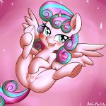  2018 anibaruthecat anus blush clitoral_hood clitoris cub equine eyelashes feathered_wings feathers female fingering flurry_heart_(mlp) friendship_is_magic hi_res hooves horn looking_at_viewer mammal my_little_pony open_mouth presenting presenting_pussy pussy solo underhoof vaginal vaginal_fingering winged_unicorn wings young 
