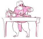  anthro bottomless clothed clothing flaccid fur humanoid_penis jintonic male mammal penis sloth solo standing 