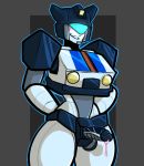  2016 alien autobot blue_eyes blush colored_cum cum cybertronian digital_media_(artwork) humanoid humanoid_penis jazz_(transformer) living_machine machine male not_furry penis precum robot simple_background smile solo squibby standing thick_thighs transformers unusual_cum wide_hips 
