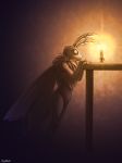  2018 ambiguous_gender anthro arthropod candle conditional_dnp digital_media_(artwork) fire insect invertebrate moth ratte simple_background solo table wings 