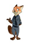  canine clothing disney fox hi_res male mammal nick_wilde police_uniform simple_background solo uniform white_background zigrock001 zootopia 